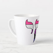 Tasse Latte Drapeau de fierté genderfluid Chai (Angle gauche)