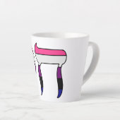 Tasse Latte Drapeau de fierté genderfluid Chai (Angle droit)