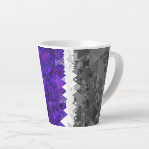 Tasse Latte Drapeau de fierté Greygender Boho Géométrique Mod