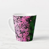 Tasse Latte Drapeau de fierté Omniromantique Fleuris Mignon Ré (Angle gauche)