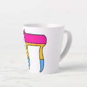 Tasse Latte Drapeau de Fierté Pan Chai (Angle droit)