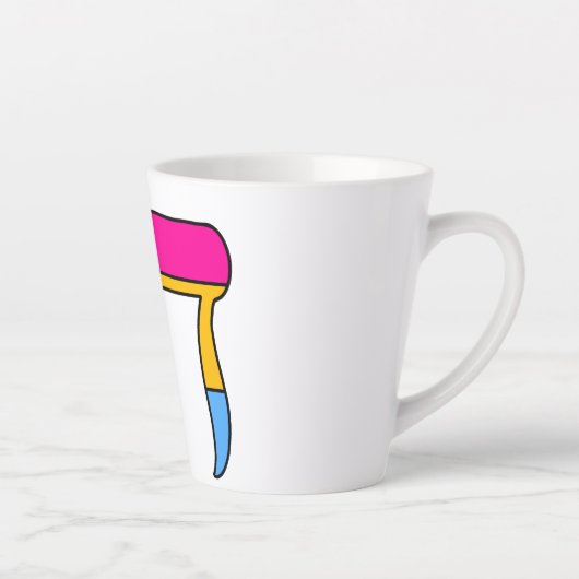 Tasse Latte Drapeau de Fierté Pan Chai (Droite)