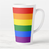 Tasse Latte Drapeau de fierté Progress Pride de SlipperyJoe si (Droite)