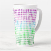 Tasse Latte Drapeau de fierté Toric abstrait Boho éclectique G (Angle droit)
