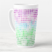 Tasse Latte Drapeau de fierté Toric abstrait Boho éclectique G (Angle gauche)