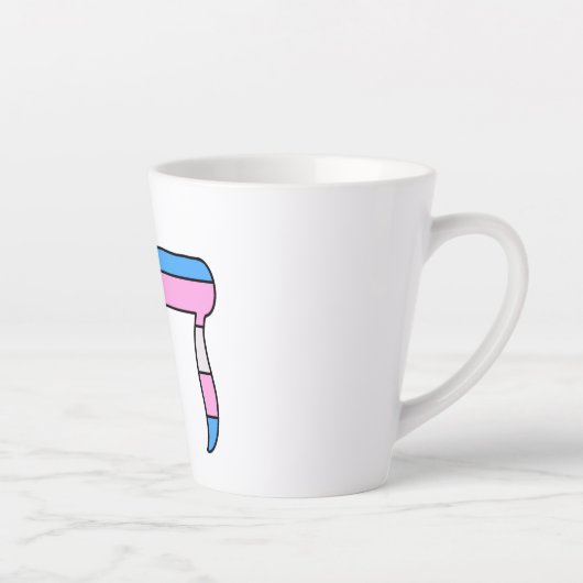 Tasse Latte Drapeau de fierté trans Chai (Droite)