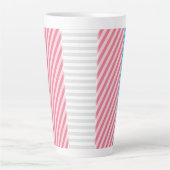 Tasse Latte Drapeau de fierté transgenre abstrait (Devant)