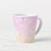 Tasse Latte Drapeau de fierté Trixic Abstrait Bohème Squiggly  (Angle droit)