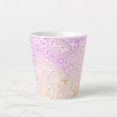 Tasse Latte Drapeau de fierté Trixic Abstrait Bohème Squiggly  (Devant)