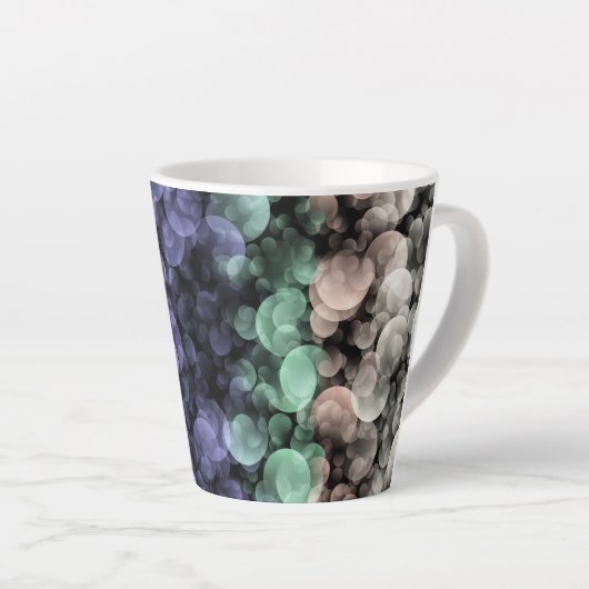 Tasse Latte Drapeau de fierté Uingender Groovy Boho Bulles Écl (Angle droit)