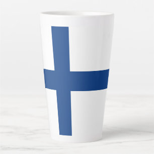 Tasse Latte Drapeau de Finlande