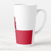 Tasse Latte Drapeau de Gibraltar (Droite)