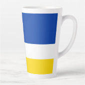 Tasse Latte Drapeau de la Buryatia patriotique (Droite)