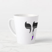Tasse Latte Drapeau de la fierté Ace Chai (Angle gauche)