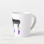 Tasse Latte Drapeau de la fierté Ace Chai (Angle droit)