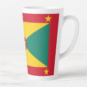 Tasse Latte Drapeau de la Grenade (Droite)