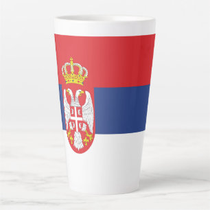 Tasse Latte Drapeau de la Serbie