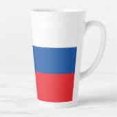 Tasse Latte Drapeau de la Slovaquie (Droite)