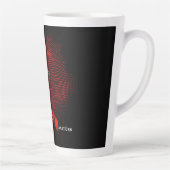 Tasse Latte Drapeau de la Turquie (Droite)