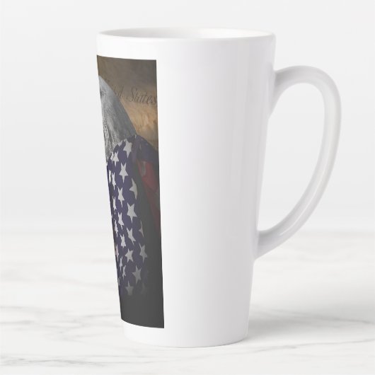 Tasse Latte drapeau de l'aigle (Droite)