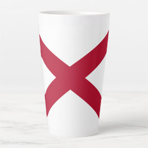 Tasse Latte Drapeau de l'Alabama