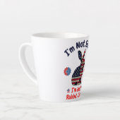 Tasse Latte Drapeau de lapin Amérique (Angle gauche)