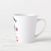 Tasse Latte Drapeau de lapin Amérique (Droite)