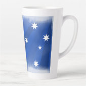 Tasse Latte Drapeau de l'Australie artistique (Droite)