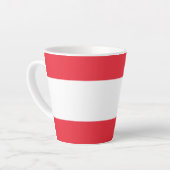 Tasse Latte Drapeau de l'Autriche (Angle gauche)