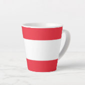 Tasse Latte Drapeau de l'Autriche (Angle droit)