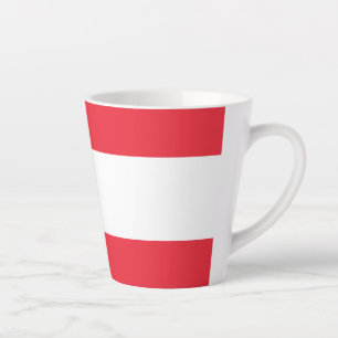 Tasse Latte Drapeau de l'Autriche