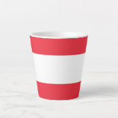Tasse Latte Drapeau de l'Autriche (Devant)