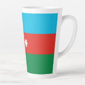 Tasse Latte Drapeau de l'Azerbaïdjan (Droite)