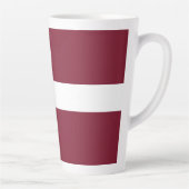 Tasse Latte Drapeau de Lettonie (Droite)
