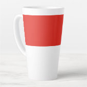Tasse Latte Drapeau de l'Indonésie (Angle gauche)