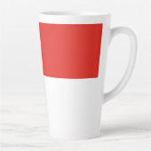 Tasse Latte Drapeau de l'Indonésie (Droite)