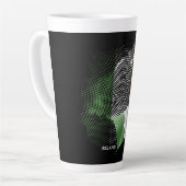 Tasse Latte Drapeau de l'Irlande (Angle gauche)