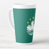 Tasse Latte Drapeau de Macao (Angle gauche)