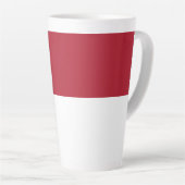 Tasse Latte Drapeau de Monaco (Angle droit)