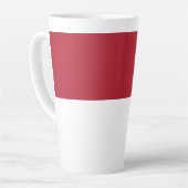 Tasse Latte Drapeau de Monaco (Angle gauche)