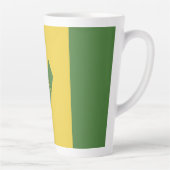 Tasse Latte Drapeau de Saint-Vincent-et-les Grenadines (Droite)