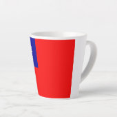 Tasse Latte Drapeau de Taïwan : République de Chine, Taipei ch (Angle droit)