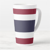 Tasse Latte Drapeau de Thaïlande (Angle droit)