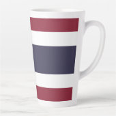 Tasse Latte Drapeau de Thaïlande (Droite)