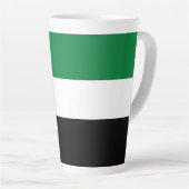 Tasse Latte Drapeau des Émirats arabes unis (Angle droit)