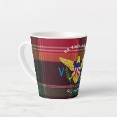 Tasse Latte Drapeau des îles Vierges américaines Ste Croix USV (Angle gauche)