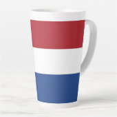 Tasse Latte Drapeau des Pays-Bas (Angle droit)