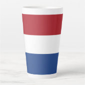 Tasse Latte Drapeau des Pays-Bas (Devant)