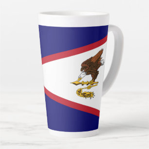 Tasse Latte Drapeau des Samoa américaines