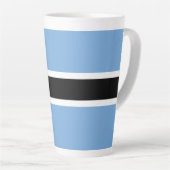 Tasse Latte Drapeau du Botswana (Angle droit)